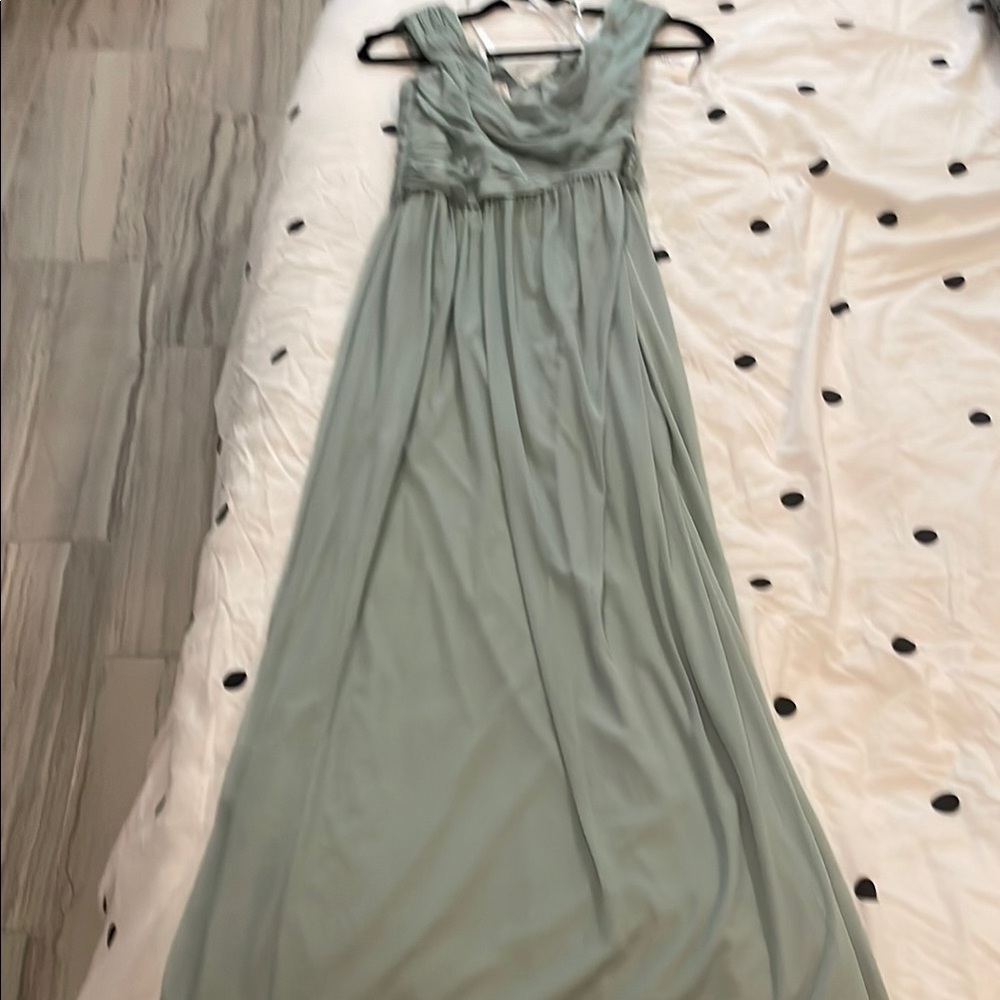 David's Bridal Size 10 Dusty Sage BNWT